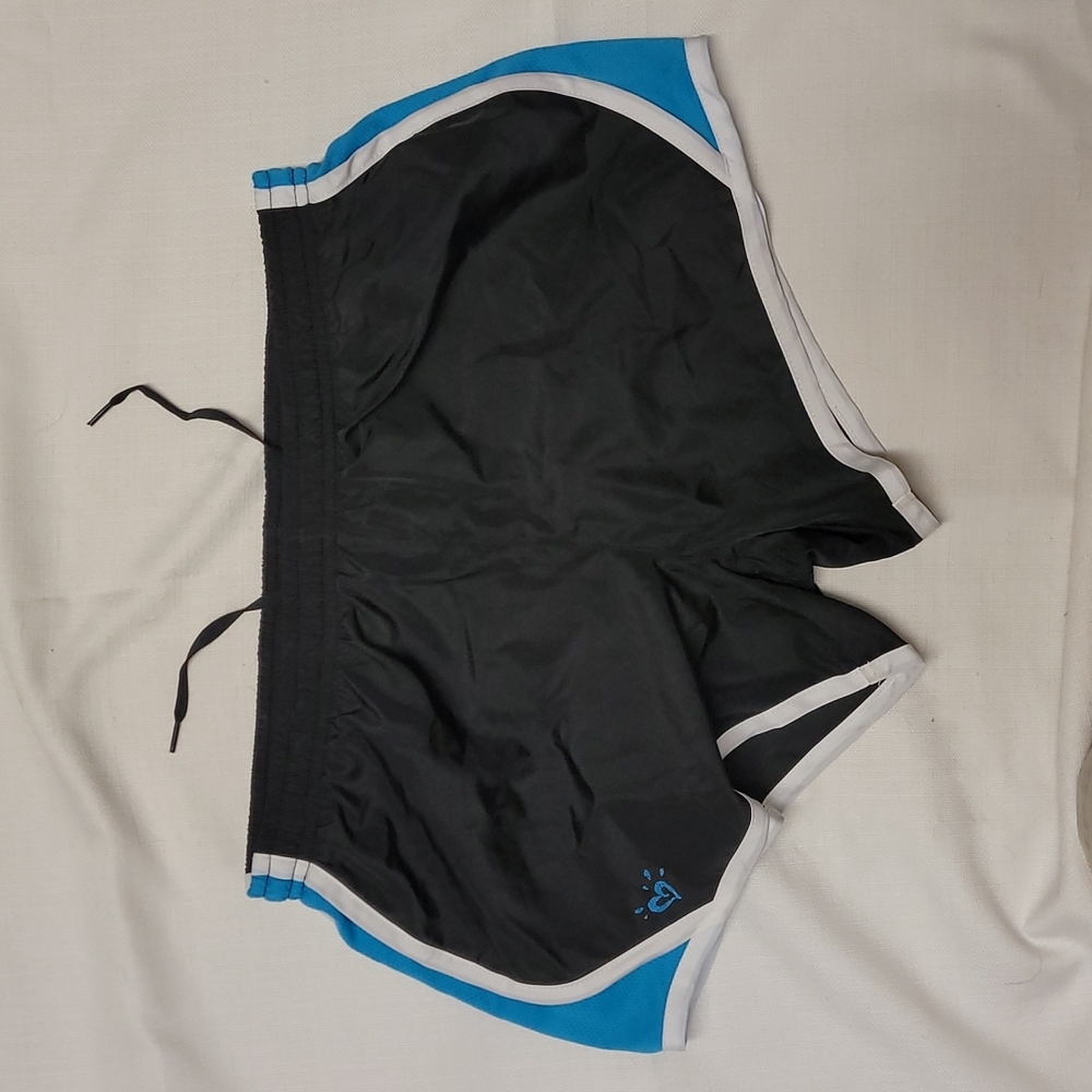 Justice Girls Shorts Size 18 (XL)  black/blue